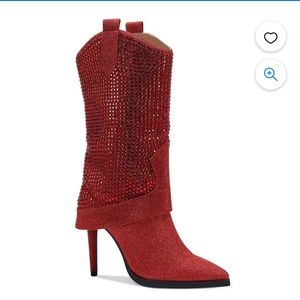 Thalia Sodi Womens Nellie STILETTO DRESSY Mid-Calf Boots Size 8 No Box